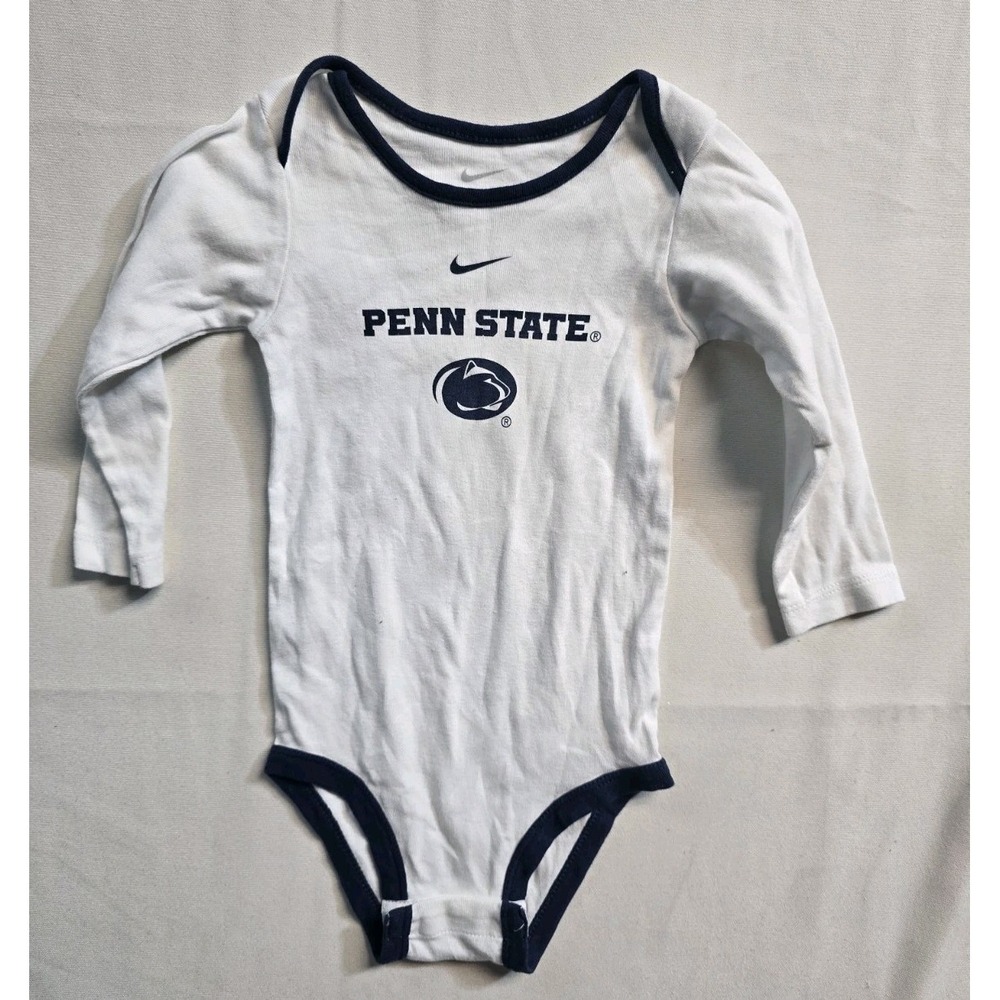 Nike Penn State Baby Bodysuit  18 Months  White Long Sleeve